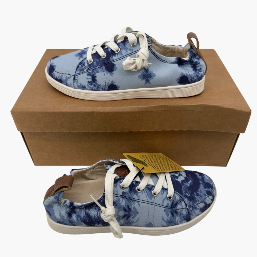 Spenco Blue Tie Dye Santa Clara Sneaker Size 6.5 - Picture 2 of 6